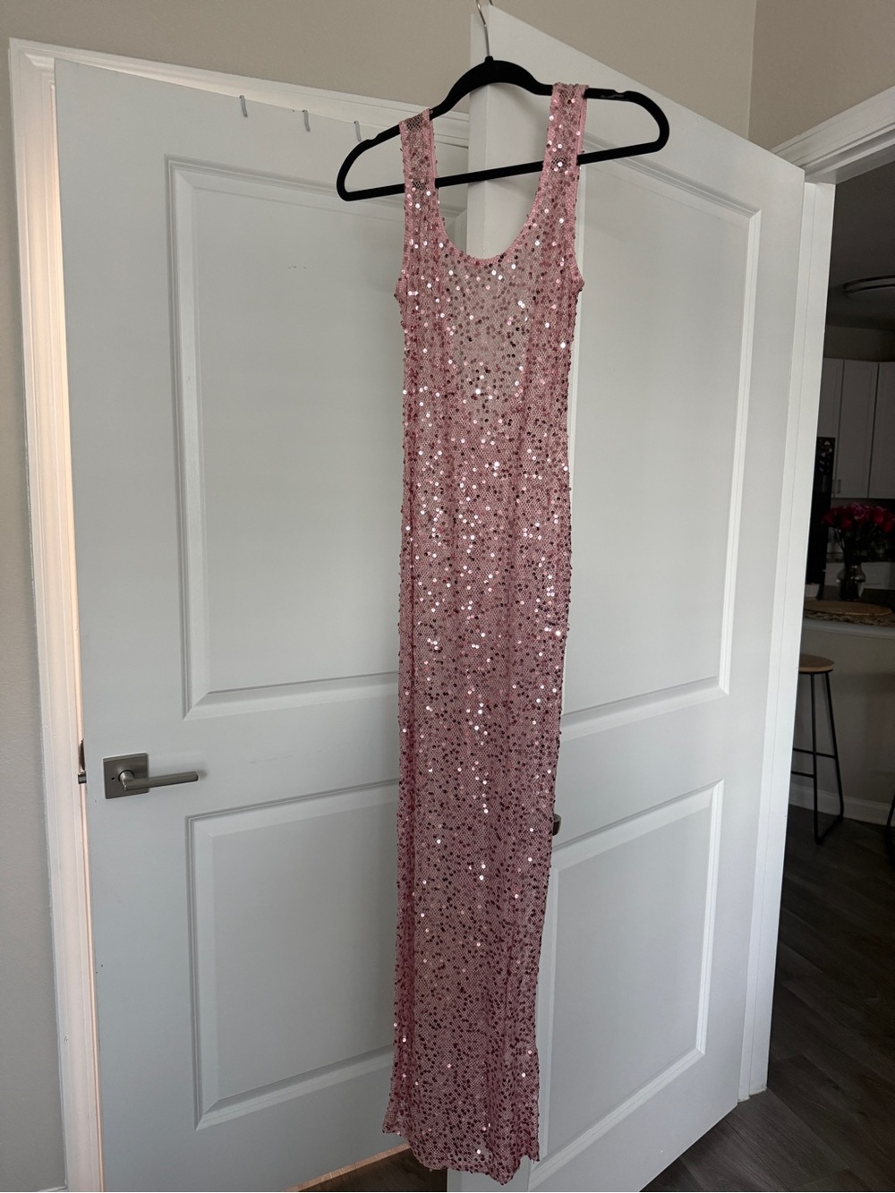 Peppermayo Pink Sequin Maxi Dress